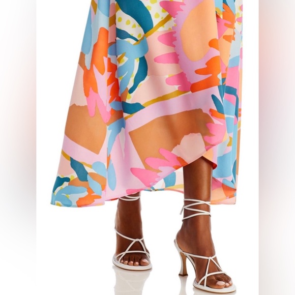 AQUA Floral Print Maxi Dress - Picture 4 of 6